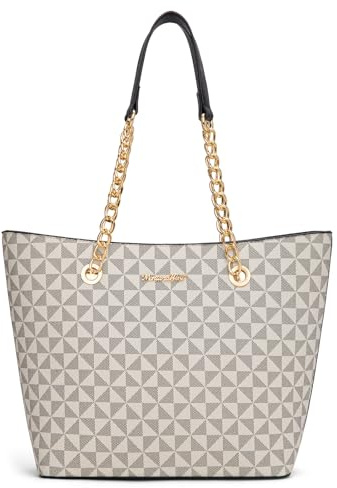 Montana West Tote Bag for Women Chain Top-handle Satchel Handbags Ladies Purses Shoulder Bags MWC-HB-0391H-BG