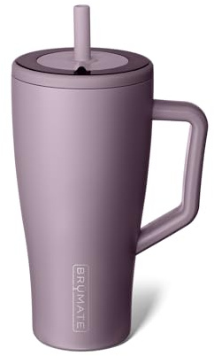 BrüMate Era 900ml Tumbler with Straw and Lid | 30oz Metal Water Bottle with Handle | 100% Leakproof | Insulated Cup | Stainless Steel Travel Gym Mug | Keeps Drinks Ice-Cold All Day (Lilac Dusk)
