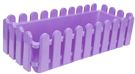 POPETPOP Jardinière de clôture en Plastique rectangulaire Jardiniere Plastique Pot de Fleur Pots de Fleurs en Plein d'orchidées décor végétal s pour Plantes intérieur