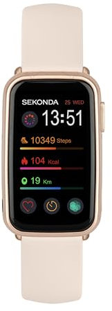 Sekonda Track Smart Watch 26mm with Pink Silicone Strap 30170