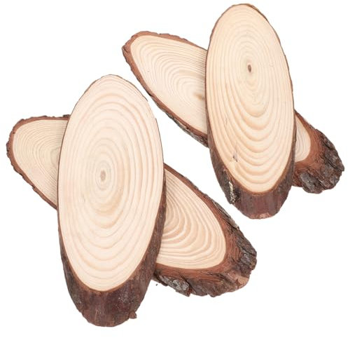POPETPOP 4 Stück Trittsteine ​​aus Holz für den Außenbereich dekorativer Rasenfertiger holzplatten für draußen Outdoor Holzplatten holzscheiben langlebiger Gartenpflasterstein Sprungbrett