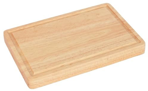 Argon Tableware Wooden Chopping Board - 30x20x3cm Thick Butchers Block Wood Cutting Board for Meat, Vegetables & Cheese - Charcuterie & Cheese Board Wood Chopping Boards for Kitchens
