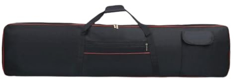 88 Key Keyboard Case, Waterproof Oxford Gig Bag with 6mm Padding, Double Fastener Adjustable Straps for Electric Keyboard Instrument