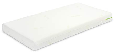 Sensillo Schaumstoffmatratze mit Aloe-Vera-Stoffbezug - für einen bequemen und sicheren Schlaf Ihres Kindes - beidseitig verwendbar - widerstandsfähig - 10cm dick - 120x60cm