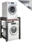 Support de rangement réglable pour machine à laver avec chargeur frontal et sèche-linge avec capacité de charge de 400 kg
