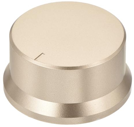 QUARKZMAN Drehknopf für Drehpotentiometer 6mm Lochdurchmesser Pflaumenblütenschaft mit Skala, 0,9 H x 1,8 Dia Hellgold Kunststoffelektroniksteuerkappe für Lautstärkeregelung