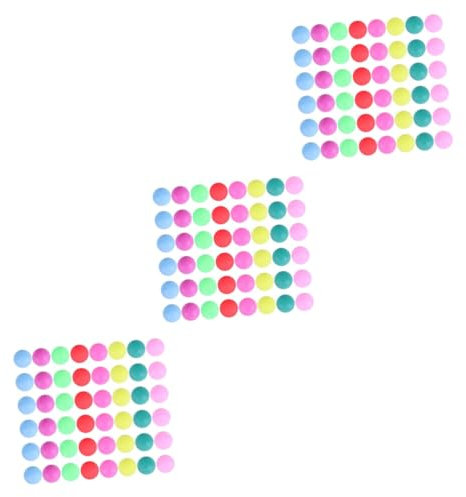 BESPORTBLE 3 Sätze Pp Nahtloser Farbig Mattierter 40 Mm Tischtennisball Tischtennisbälle In Gemischten Farben Tischtennistische Fußbälle Preisbälle Wettkampf 50 Stück * 3