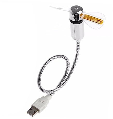 DOITOOL Ventilador De Cuello De Cisne Flexible Usb Mini Ventilador Portátil Para Pc Ordenador y Tableta