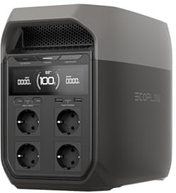 EF ECOFLOW Delta 3 Tragbare Powerstation, 1024Wh Solargenerator Schnellladung, erweiterbar auf 5kWh, für Zuhause, Camping und Reise, Kleine Verpackungsmängel, Produkt unbenutzt(Generalüberholt)