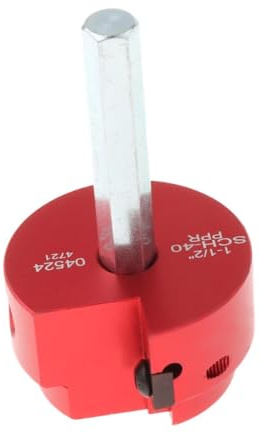 Sharplace Alésoir pour tuyaux en PVC, outil de plomberie efficace pour raccords de tuyaux, 1.5 Pouces