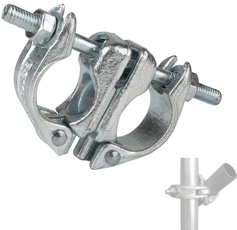 MIGUBIGU 1 Pezzi Giunto Girevole per Ponteggio 48mm x 48mm, Fascetta per Ponteggi a 360°, Morsetti per Ponteggio, per il Fissaggio di Ponteggi Barra di Ancoraggio