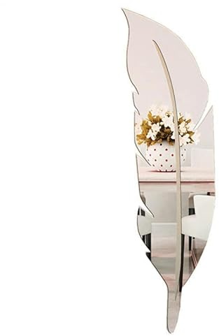 Quorvex Espejo Decorativo para Pared | 15 x 72 cm Adhesivo Espejo | Adhesivo Acrílico para Armario Dormitorio Cocina Salón Puerta
