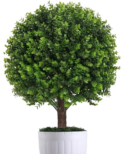Genérico Seto de Artificial - Arbusto Resistente A La Intemperie,Bola de Topiaria Artificial Arbustos Falsos | para Jardín Patio Césped Sendero Entrada Paisaje Interior Decoración del Hogar