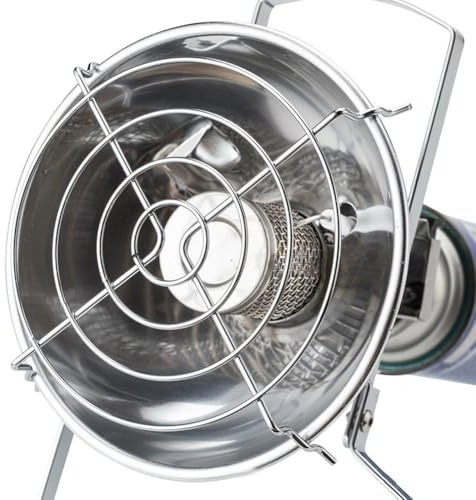 FUANA Tragbare Gas Raumheizung Outdoor 1,0 kW Propan/Butan Heizung mit für Edelstahlkörper, Camping & Zeltwärmer