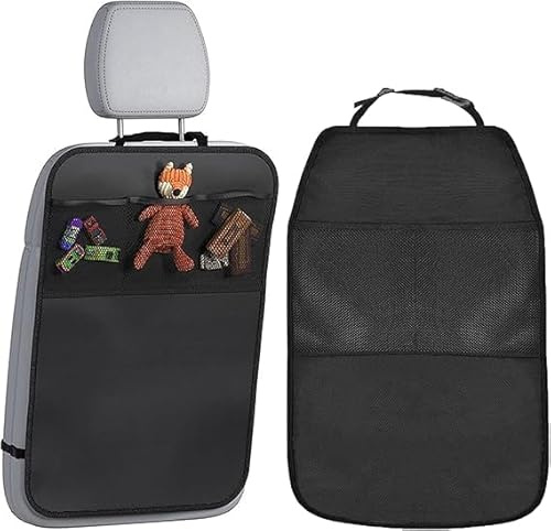 2 Piezas Protector Asiento Coche Respaldo,Organizador Asiento Coche,Organizador Coche Asiento,Protector Respaldo Asiento Coche para Protege los Asientos de Coche de Suciedad y Daño,Car Accessories (2)