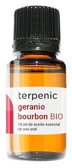 TERPENIC – Aceite Esencial de Geranio Bourbon (Pelargonium X asperum) – BIO – 10 ml – Uso Oral – Equilibrio femenino y armonía emocional natural