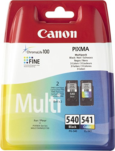 Canon PG-540 Black & CL-541 Colour Ink Cartridge Combo Pack - 5225B006