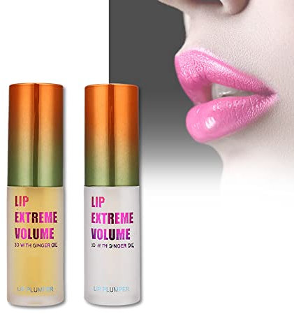 Olio essenziale per labbra Plumper, Migliora il labbro completo, Idrata le labbra, Rughe di labbra chiare, Idrata le labbra Olio, Lip Plumper Lucidalabbra(Per l'uso diurno + notturno)
