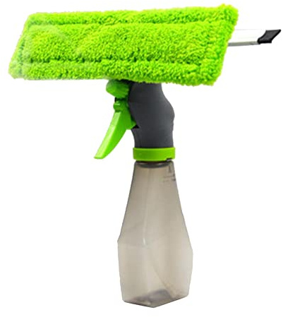 MagiDeal Multifonction Fenêtre Cleaner Outil Kit avec Vaporisateur, Raclette, et Microfibre Rondelle Tête