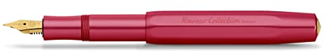 Kaweco COLLECTION Füllhalter Ruby I Premium Füllfederhalter für Tintenpatronen mit hochwertiger Stahlfeder I Sport Füller 13 cm I Federbreite: F (Fein)