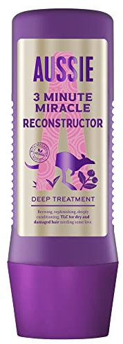 Aussie 3 Minute Miracle Reconstructor Vegan Deep TreatmentHair Mask For Dry and Damaged Hair With Australian Macadamia Nut Oil, 225ml