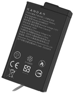 KanDao Batería de cámara, batería de cámara de acción QooCam 3,