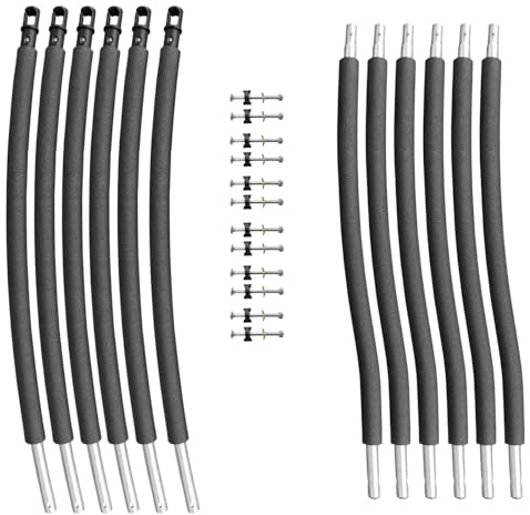 Baunsal® Trampolin Netzstangen 6 x Ø 28 x 1,2 mm x 214 cm (FGIS)