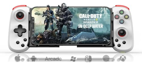 arVin Phone Game Controller für iPhone/Android/Samsung/Switch/PC, Wireless Gamepad mit Phone CASE Play COD, Xbox Cloud Gaming, PS Remote Play, Steam Link