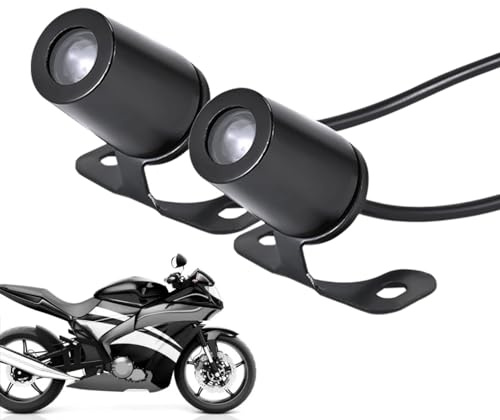 Kit di luci di proiezione per moto con ali d'angelo, luci ambientali per moto, montaggio laterale per moto, luce proiettore, versatile, indicatori di direzione per moto