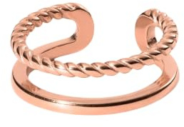 Purelei Mau Ring Adjustable – Verstellbarer Ring in Gold, Silber und Roségold – Elegantes Design mit gedrehter Optik – Größen S/M und M/L – Hochwertiger Edelstahl