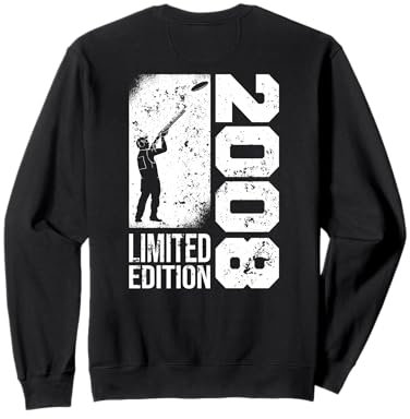 Tontauben Jahrgang 2008 geboren Geburtstag Tontaubenschießen Sweatshirt