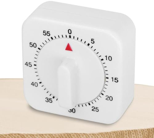 Dreuhuing Küchentimer zum Kochen, 60-Minuten-Erinnerung, lauter mechanischer Countdown-Timer, manueller Zeitmanagement-Alarm für Klassenzimmer, Studium, Backen, Hauskochen