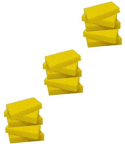 Healeved 15pcs Cellulose Sponge Dishcloth for Cleaning Cookware Super Absorbent Kitchen Towel Eco Friendly Reusable Dish Washing Cloth