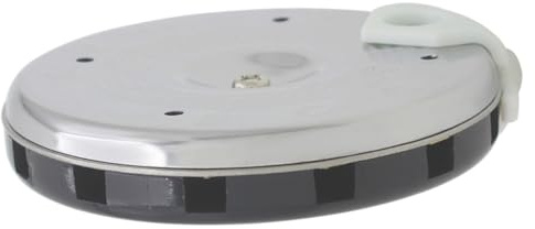 ifundom Chromatische Stimmpfeife mit 13 Löchern aus Abs und Eisen Silbernes Rundes Stimmgerät für Musiker Einfache Tonhöhenanpassung durch Mundgeblasenes Design