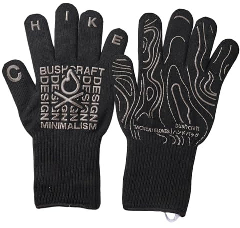 Grilling Gloves, Kitchen Safety Gloves, Oven Mitts, Long Sleeve Heat Resistant Grill Gloves, Anti-Scalding Cooking Mitts with Extended Wrist Protection, 31x19 cm for Maximum Safety While Grilling