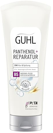 Guhl Panthenol + Reparatur 2-in-1 Kur & Spülung - Inhalt: 200 ml - Haartyp: beansprucht - Dermatologisch bestätigt