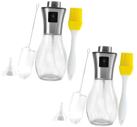 Cabilock 2juegos Vinagreras Spray Dispensadores Aceite Almacenaje Aceite Botella Spray Cocina