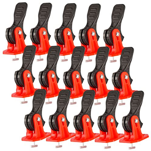 Homoyoyo 50pcs Tile Leveling System Kit with T-Shaped Rotating Spacers for Floor and Wall Tile Installation Reusable Leveling Tools for Professional and DIY Use