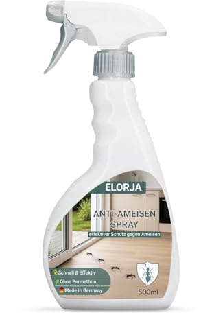 Elorja® Ameisenspray 500 ml [mit Sofortwirkung] mit Langzeitwirkung - Anti Ameisenspray, Effektive Ameisenabwehr für außen und innen