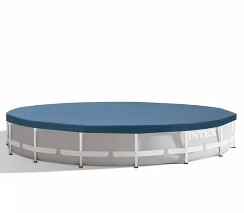 Sheepmania Intex 11289 Copertura per Piscine Rotonde Ø 610 cm – Copertura per Piscina con Corda di Fissaggio e Fori di drenaggio – Compatibile con Intex 26334, 26756