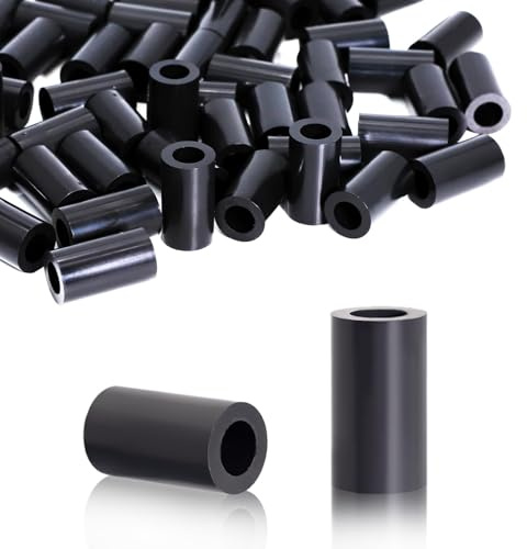 KINETOX 60 Pièces Rondelles d'espacement Rondes en ABS Entretoises Plastique Isolantes Rondelle Plastique M8 pour vis M8 14x25mm pour Circuit Imprimé | Isolation électrique