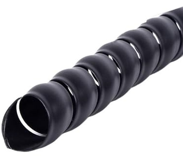 CYJAZNHH Avvolgicavo a spirale, 5 metri, multicolore, diverse misure(Schwarz,ID 20mm)