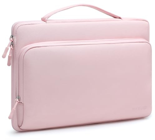 HYZUO 13,3-14 Zoll Laptoptasche Laptop Hülle für MacBook Pro 14, Blassrosa