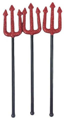 Sucritude 3 Pièces Tridents Diable Enfant, Fourche Halloween, Déguisement Tridents Enfant, Accessoires De Photographie Halloween, Accessoires De Costume Cosplay Pour Performance Sur Scène