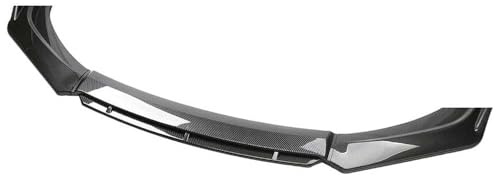 TYUIGHF Séparateur Lèvre Avant, pour Renault Clio 1990-2026 Becquets Avant Voiture, Lame de Pare-Choc Avant, Pare-Chocs Corps pelles Garde Accessoires,B/Carbon Fiber Black