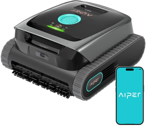 AIPER (Nuovo 2026 Scuba S3 Robot Piscina, Plan de Limpieza Semanal Personalizado, Aparcamiento Automático, Limpiafondos Ligero con App, Succión Potente, Robot Limpiafondos Piscina Fondo y Paredes