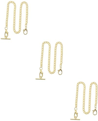 SHERCHPRY 2 STK Taschenuhr Metallkette Silberne Taschenuhr Schnallenkette für Taschenuhren Geldbörse für Männer Muskelshirt Taschenuhrkette Jeanskette Rostfreier Stahl Weste modische Hosen