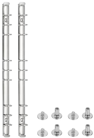 PATIKIL B5 ringpärmsmekanismer, 2 set 9-håls ersättningskit för pärmplanerare bindningstillbehör hem klassrum kontor, 1,5 cm ring