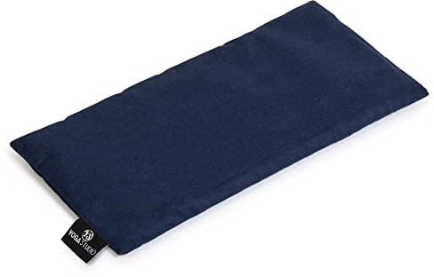 Yoga Studio Flax Seed Fragrance Free Eye Pillow Navy