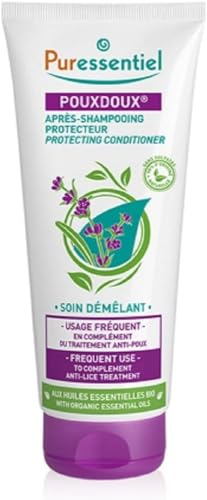 Puressentiel - Anti Poux - Après-Shampoing Protecteur Pouxdoux - Soin démêlant aux Huiles Essentielles Bio - Idéal en complément du traitement anti-poux - 200 ml